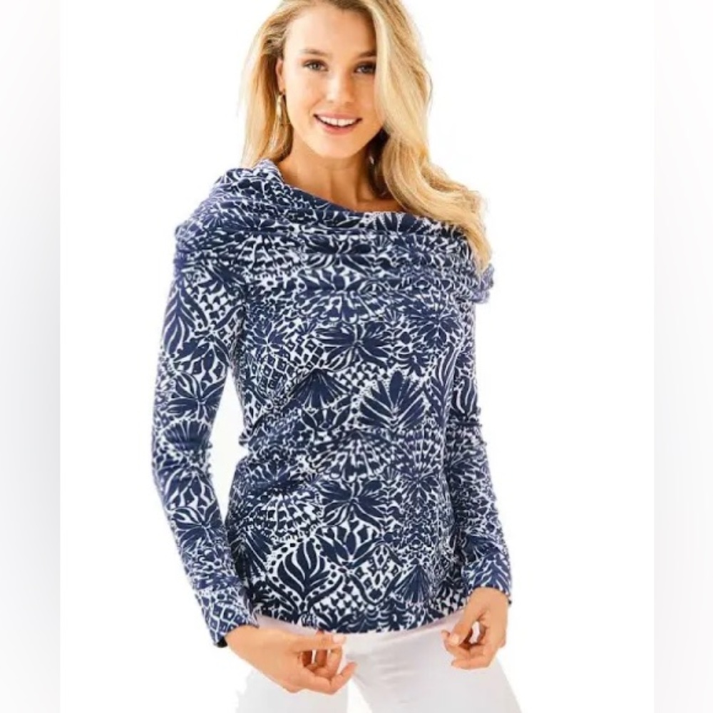 Lilly Pulitzer Women's Tops‎ Size Small Belinda Pullover High Tide By Land